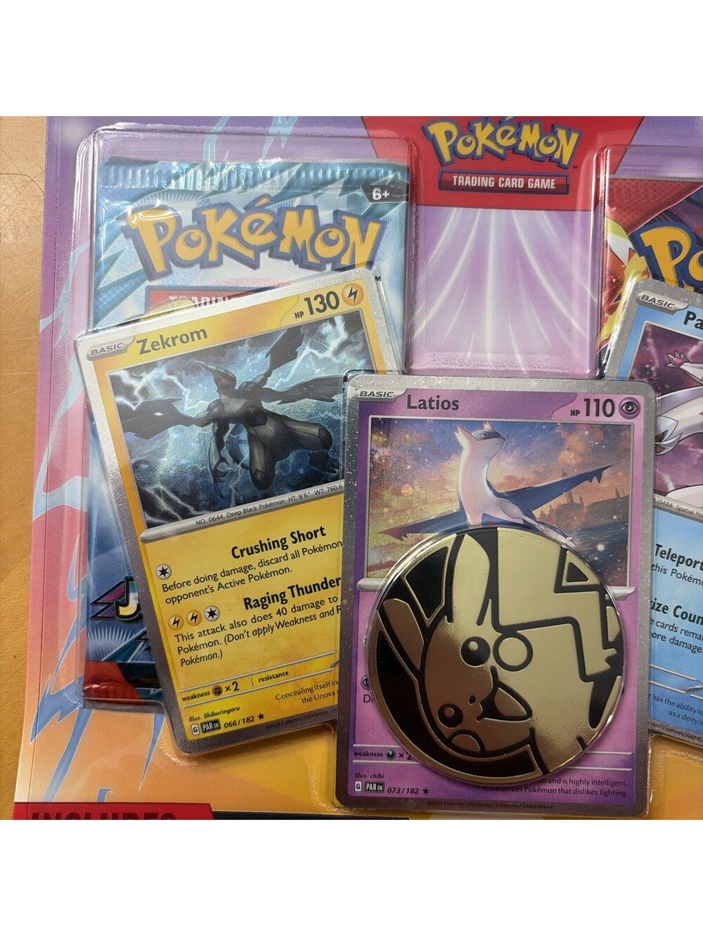 POKEMON Enhanced 2 Pack Blister Pack w/Latios, Zekrom & Palkia Journey Destined - Picture 3 of 6